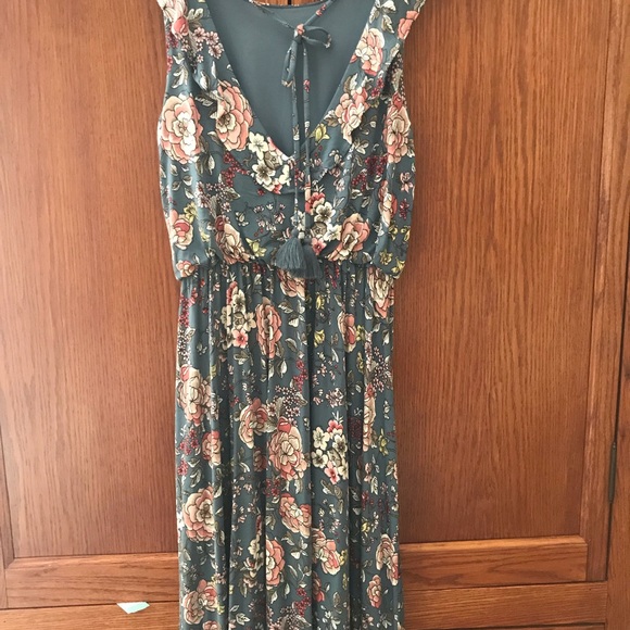 Colorful Cotton Sleeveless Scooped Back Sundress - Picture 5 of 6